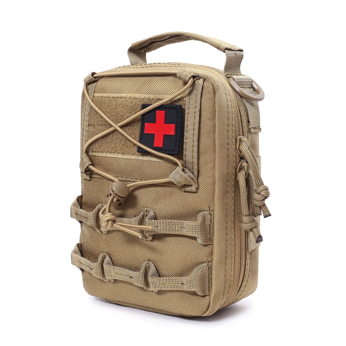 First Aid Pouch 1000D Kit Bag Molle Pouch Outdoor Emergency Brown