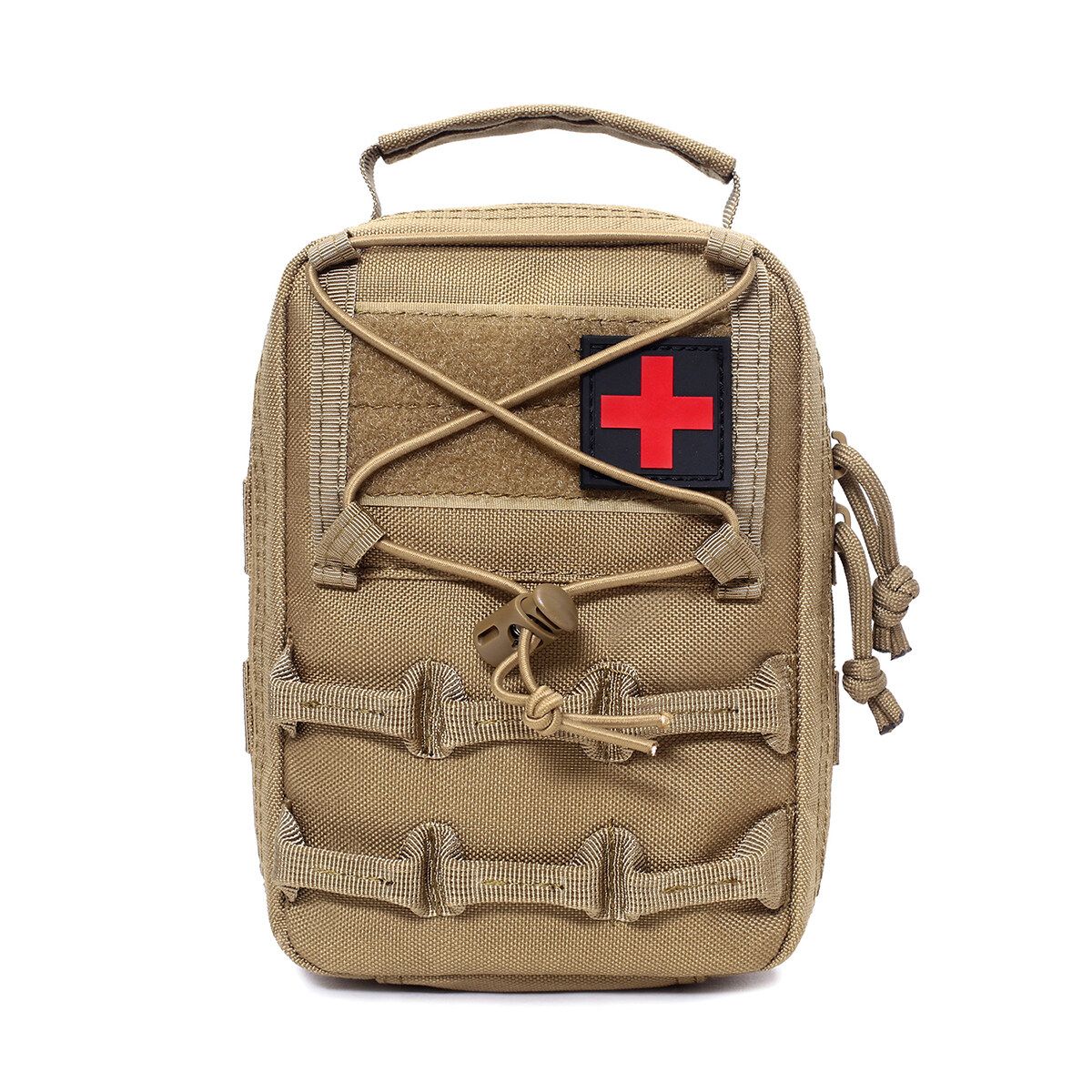 First Aid Pouch 1000D Kit Bag Molle Pouch Outdoor Emergency Brown