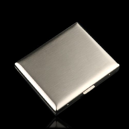 Portable Stainless Steel Cigarette Case 20 Capacity