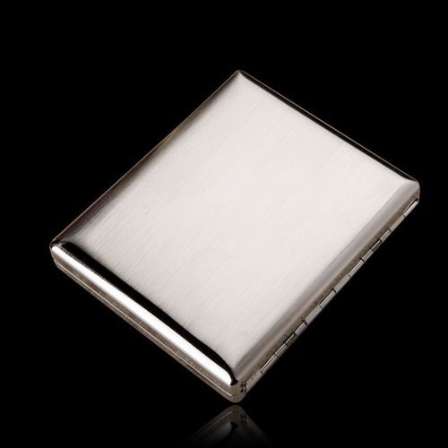 Portable Stainless Steel Cigarette Case 20 Capacity