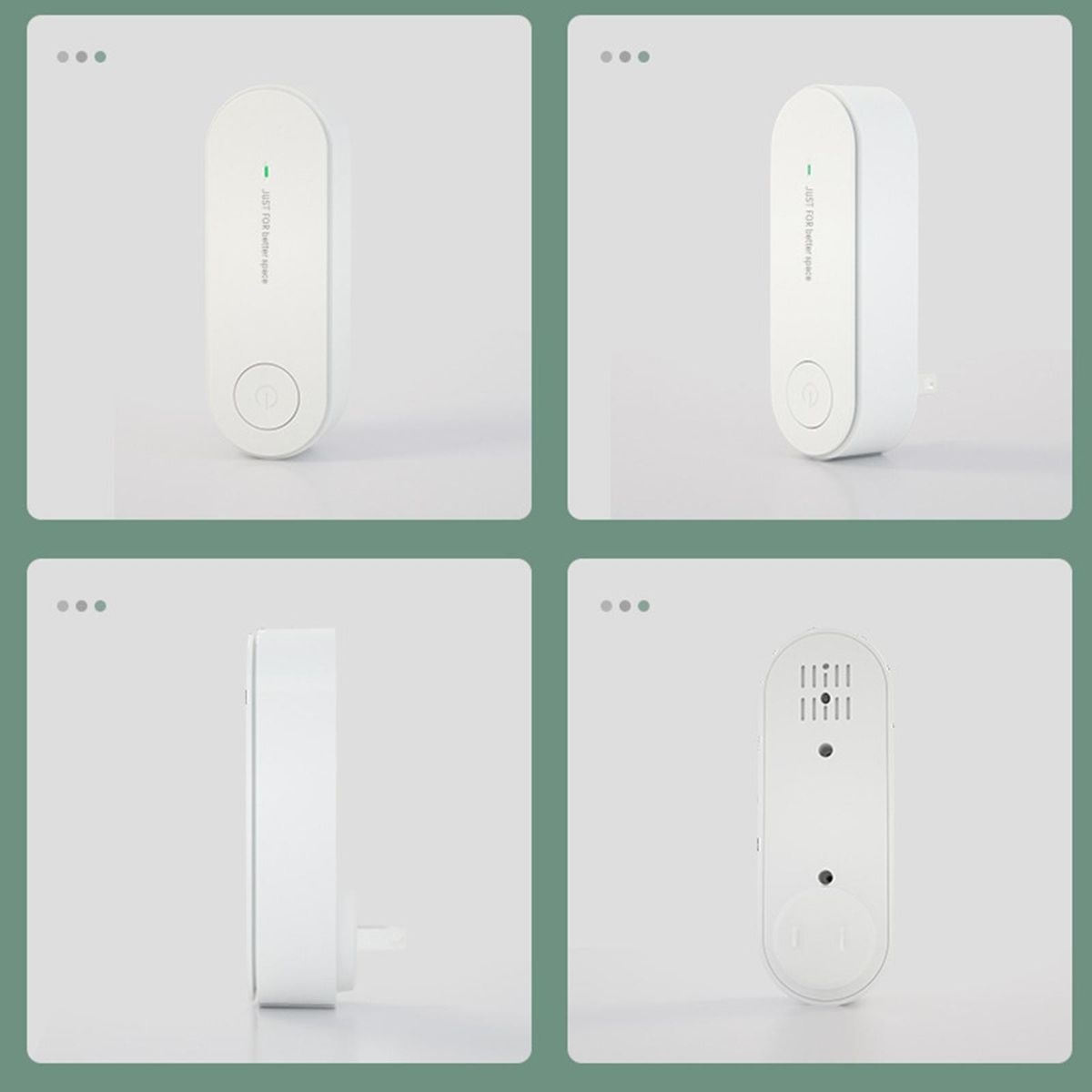Plug In Air Purifier Portable Deodorizer Mini Odor Eliminator Freshener Quiet Bedroom Air Cleaner for Home Car Office Allergies Pets Dust Pollen Hair Odors