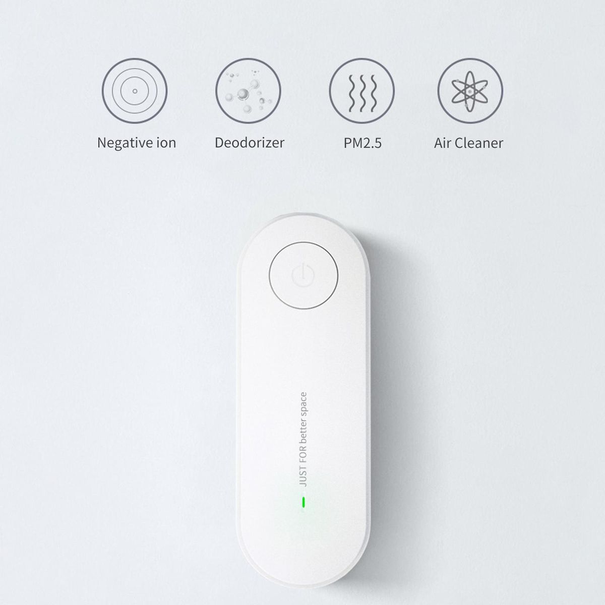 Plug In Air Purifier Portable Deodorizer Mini Odor Eliminator Freshener Quiet Bedroom Air Cleaner for Home Car Office Allergies Pets Dust Pollen Hair Odors