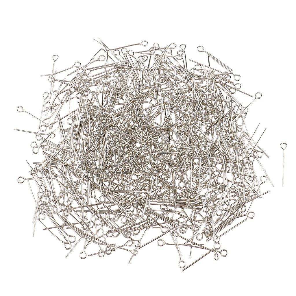 500 Pieces Eyepins Eye Pins  20mm