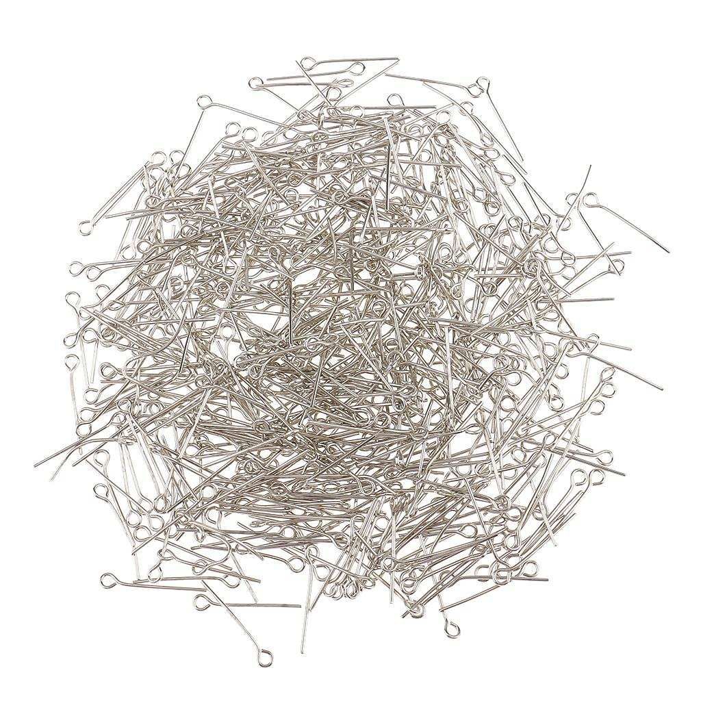 500 Pieces Eyepins Eye Pins  20mm