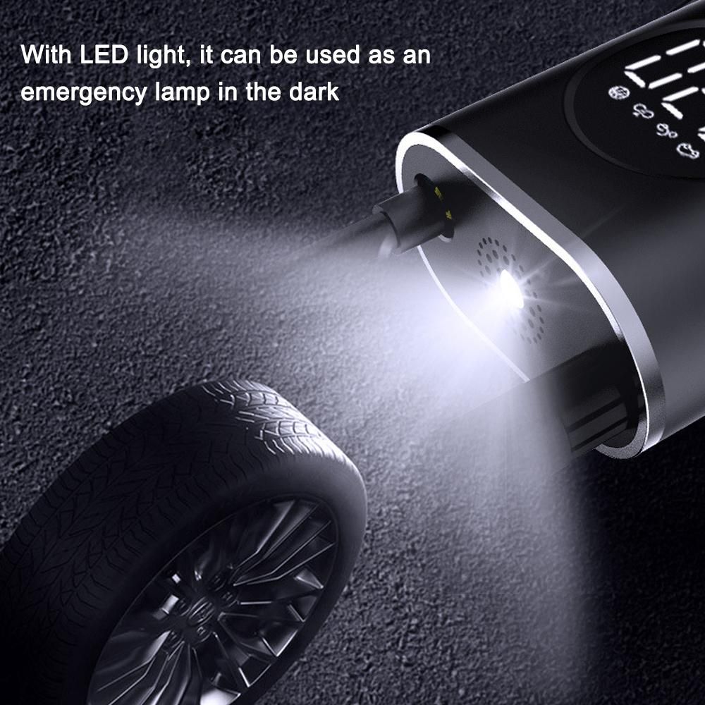 Car Air Pump 150PSI Cordless Air Compressor Portable Electric Tire Inflator with LED Light Auto-Off Function for Car Motorcycle Bicycle Tires Balls