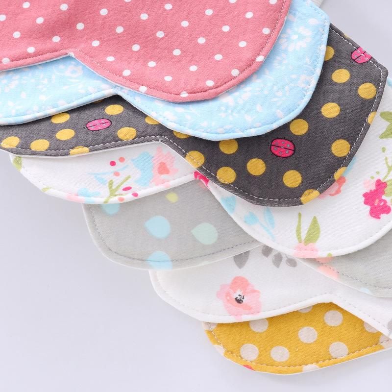 4PCS Cotton Waterproof Baby Bibs