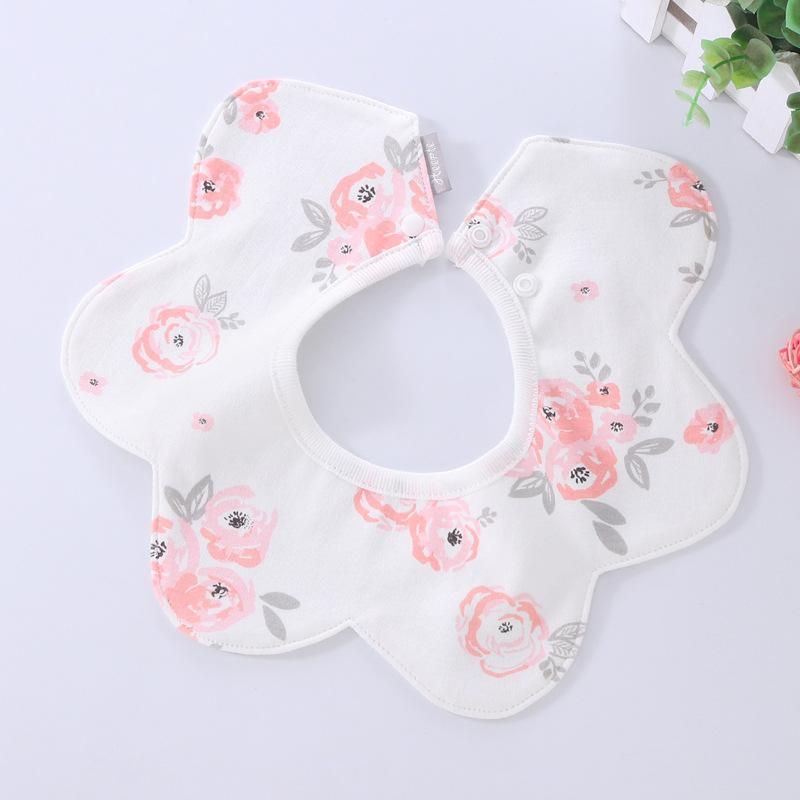 4PCS Cotton Waterproof Baby Bibs