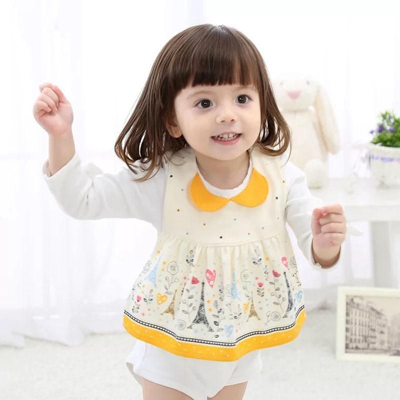 4PCS Bib Baby Girl Apron Bibs Breastplate
