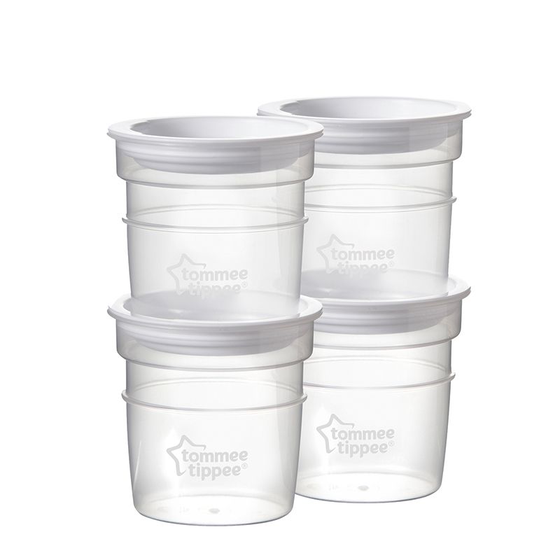 Closer To Nature Breast Milk Storage Pots 4 Pack 0m+