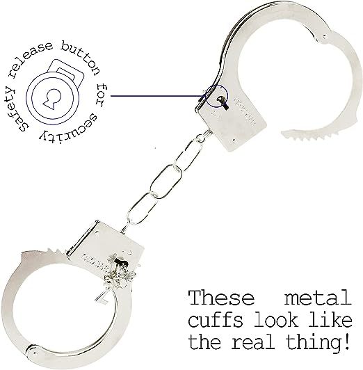 Stainless Metal Bdsm Bondage Collar Handcuffs Restraint Toy