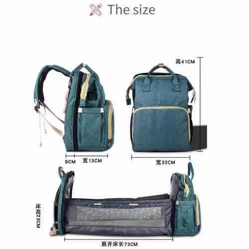 Large Capacity Baby Diaper Bag Mummy Backpack Travel Crib