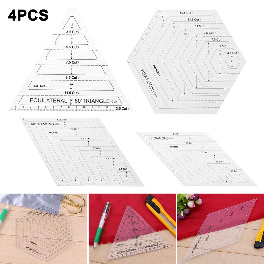Quilting Template Ruler Kit Durable