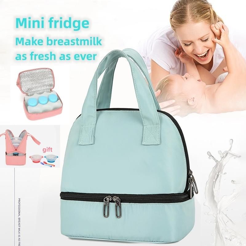 Maternity Bag Breastmilk Frozen Baby Mommy Backpack-Pink