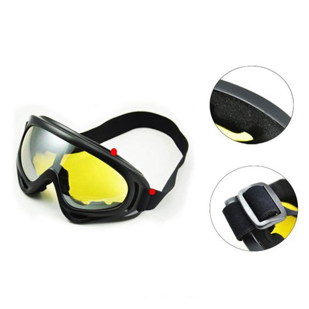 Winter Ski Goggles Windproof Snowboard Eyewear  Yellow A
