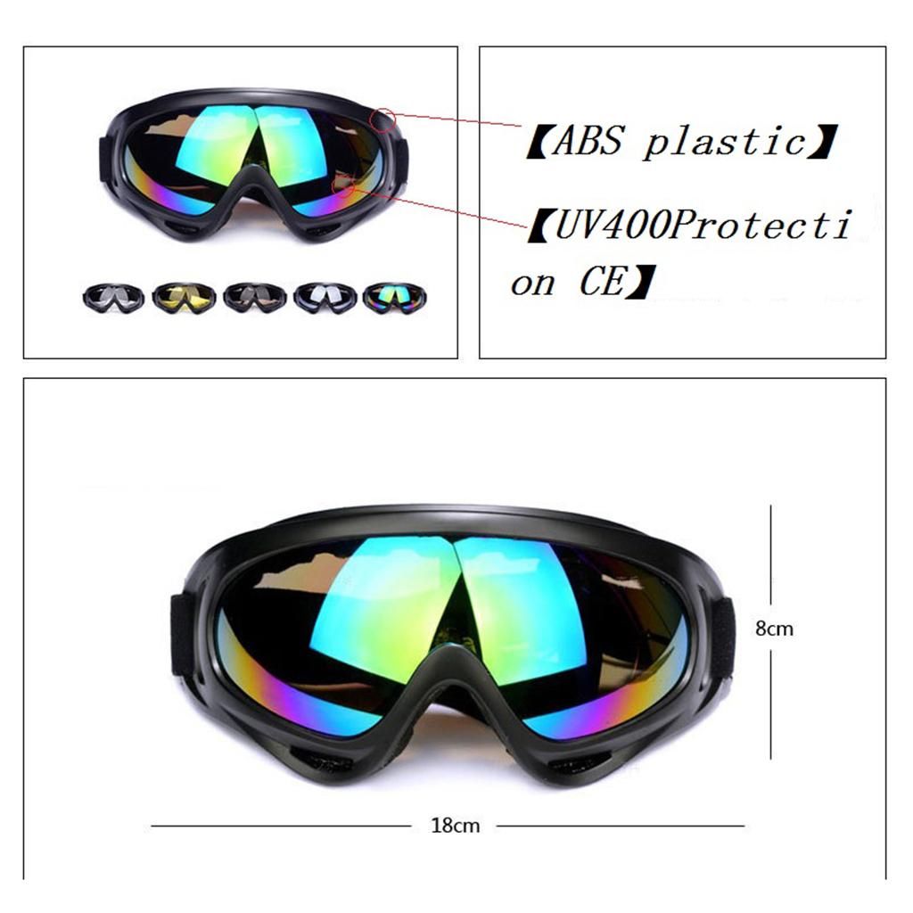 Winter Ski Goggles Windproof Snowboard Eyewear  Yellow A