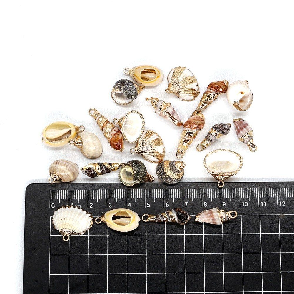 10PCS/Set Hair Braid Rings Shell Pendants Braiding Hair
