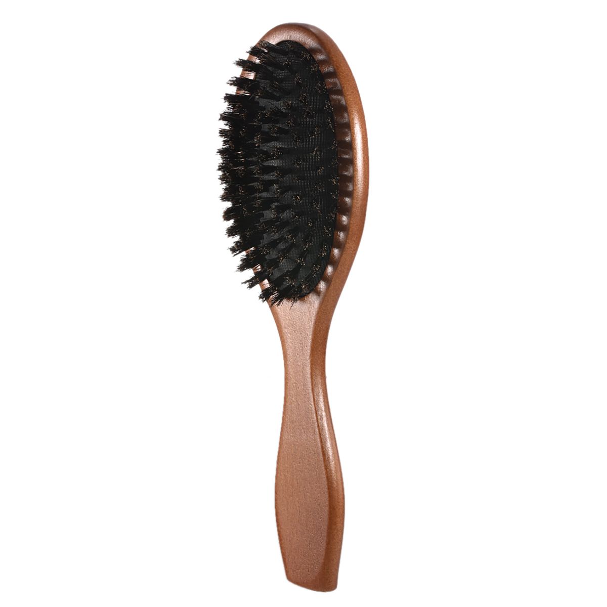 Natural Boar Bristle Hair Brush Comb Oval Anti-static