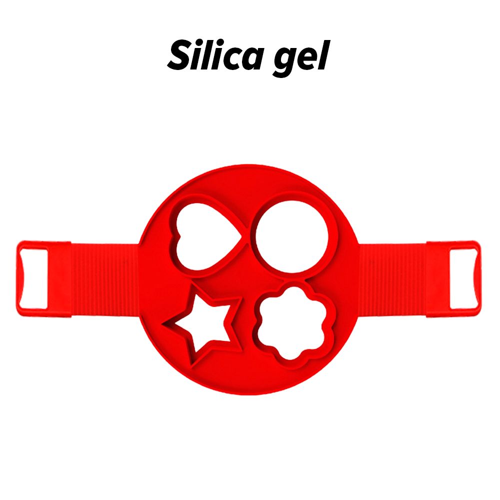 Silicone Pancake Mold Nonstick E Pancake Ring Maker Fried E Cooker E Shaper Omelet Moulds 4-way DIY Shape Tool