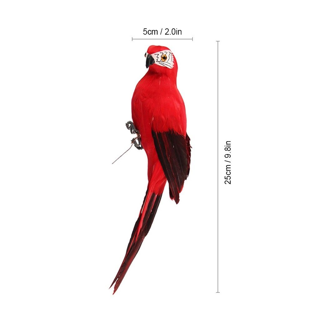 Artificial Parrot Wall Sculpture Decorative Simulation Foam
