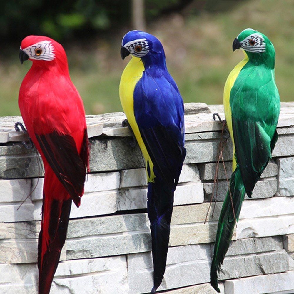 Artificial Parrot Wall Sculpture Decorative Simulation Foam