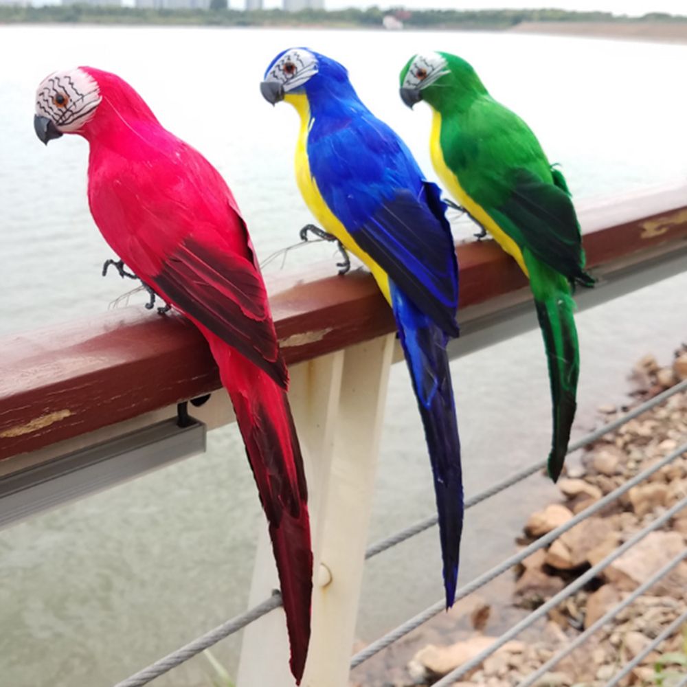 Artificial Parrot Wall Sculpture Decorative Simulation Foam