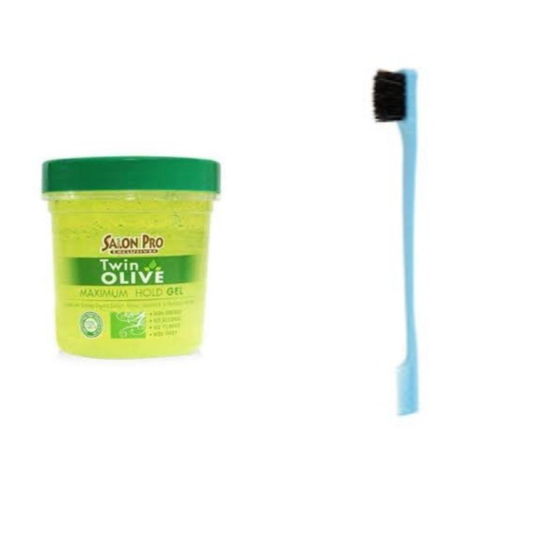 Olive Oil Gel + Edge Control Brush