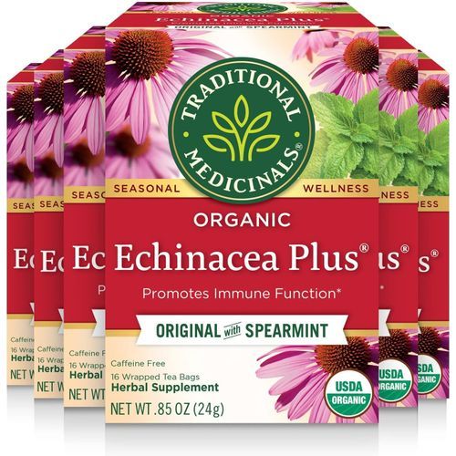 Organic Echinacea Plus Seasonal Tea,16 Ct X 6