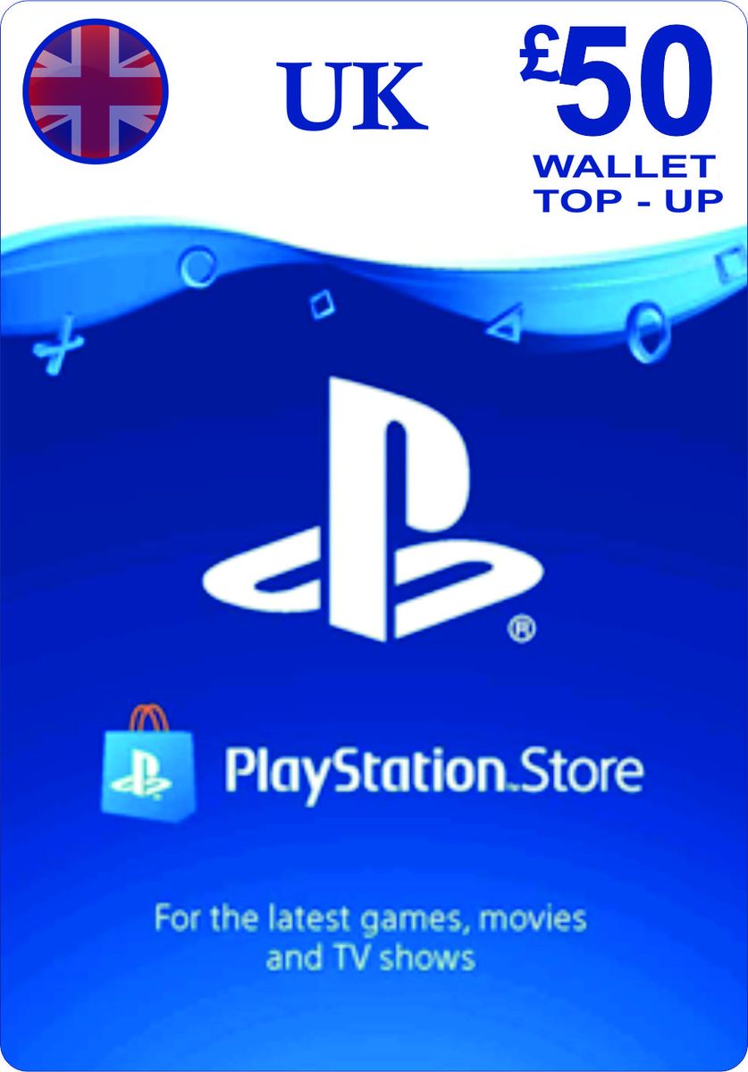 PSN Gift Card £50 For UK Accounts