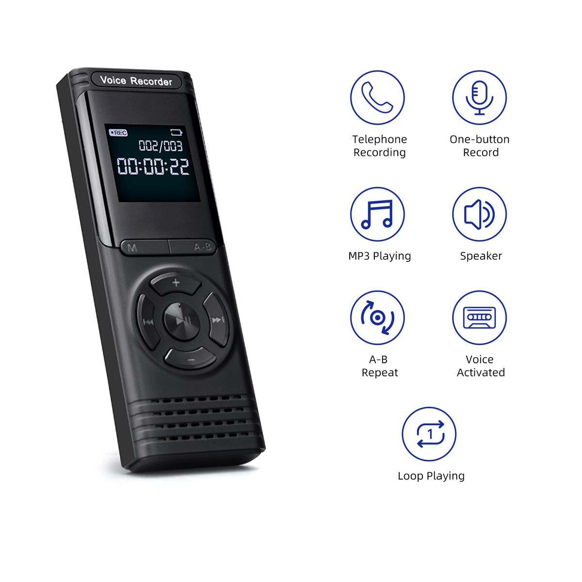 Digital Voice Recorder For Meeting Lecture Interview