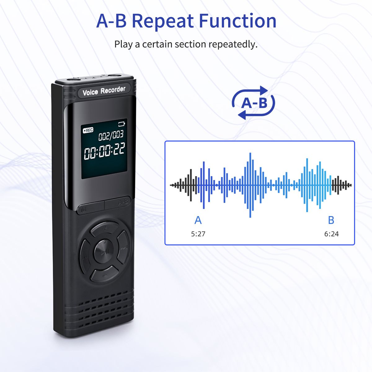 Digital Voice Recorder For Meeting Lecture Interview