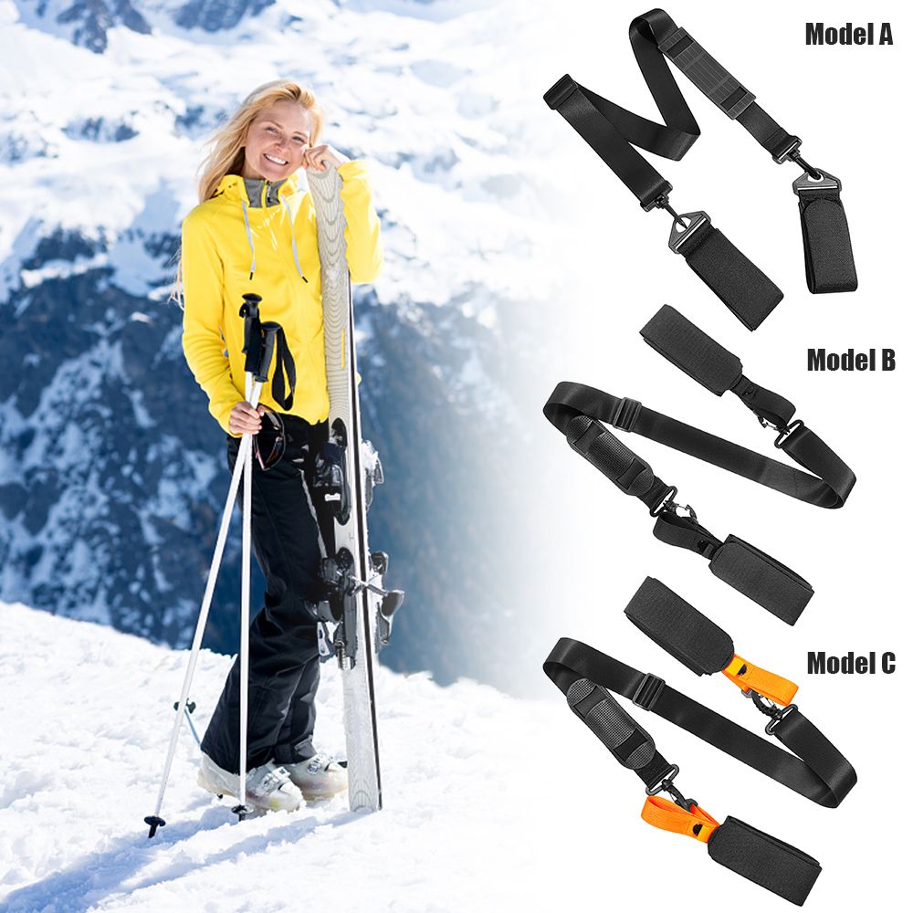 Ski Pole Carrying Strap Adjustable Ski Pole Shoulder Strap