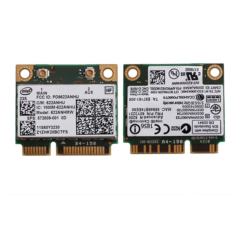Intel 622ANHU Advanced-N WiFi Card For 60Y3230 8540W 2540P