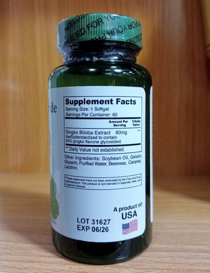 Pride Ginkgo Biloba For Sharpened Alertness & Memory
