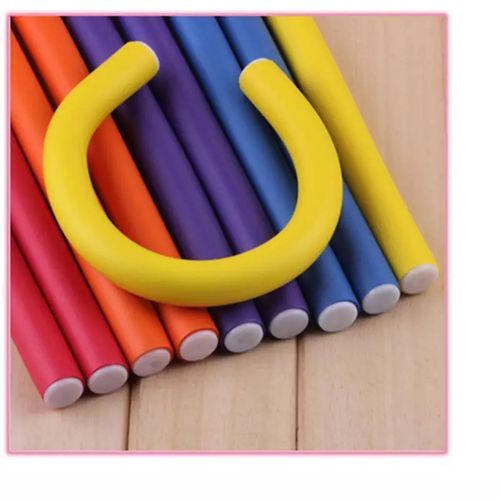 Bendable Hair Curlers/Rollers Multi-Coloured -10 Pcs.