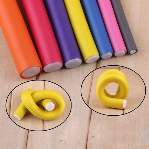 Bendable Hair Curlers/Rollers Multi-Coloured -10 Pcs.