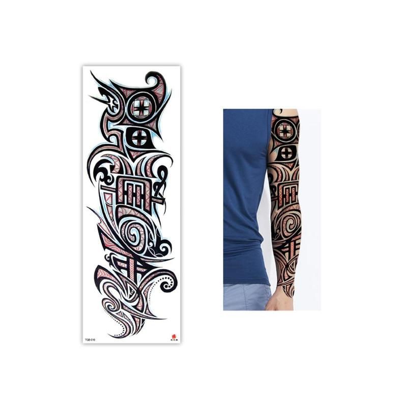 Full 15 Tattoo Models Painting Water Sticker Arm Transfer Temporary 1 Lotus Fish Pcs Flower Fake Body Sleeve Tatoo Peacock