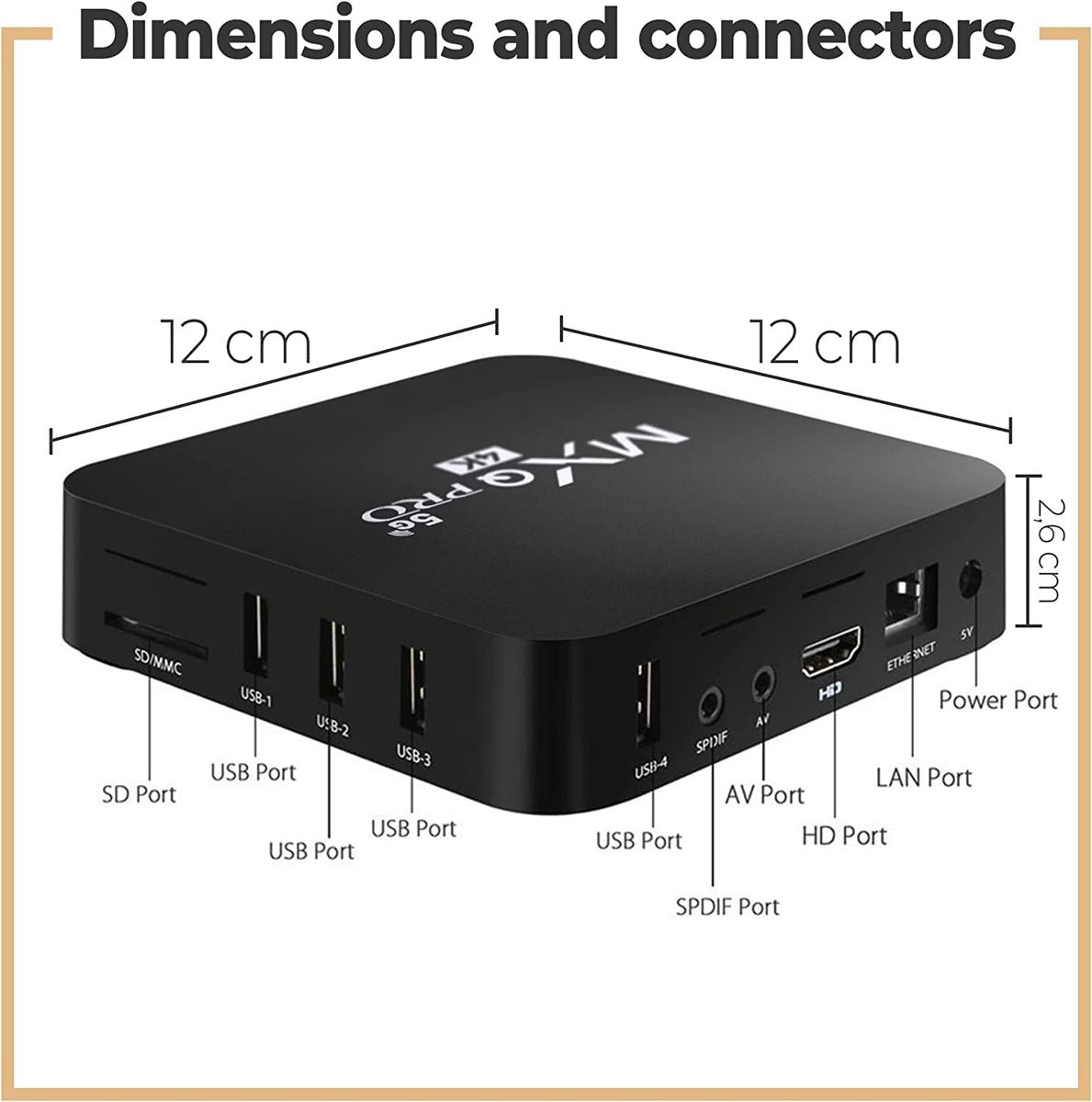 MXQ PRO 4K Android 11 Smart TV Box