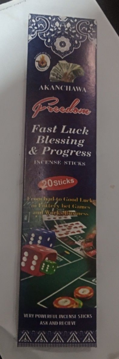 FAST LUCK BLESSING AND PROGRESS INCENSE STICKS