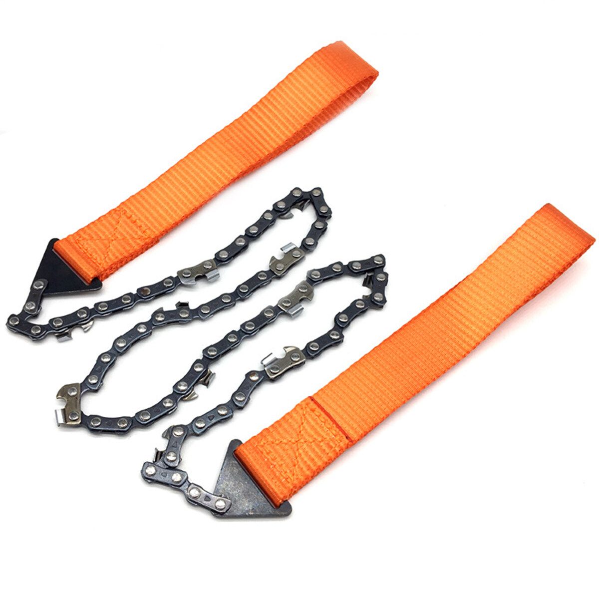 Portable Handheld Survival Chain Emergency Chainsaw Outdoor Camping Hiking Orange
