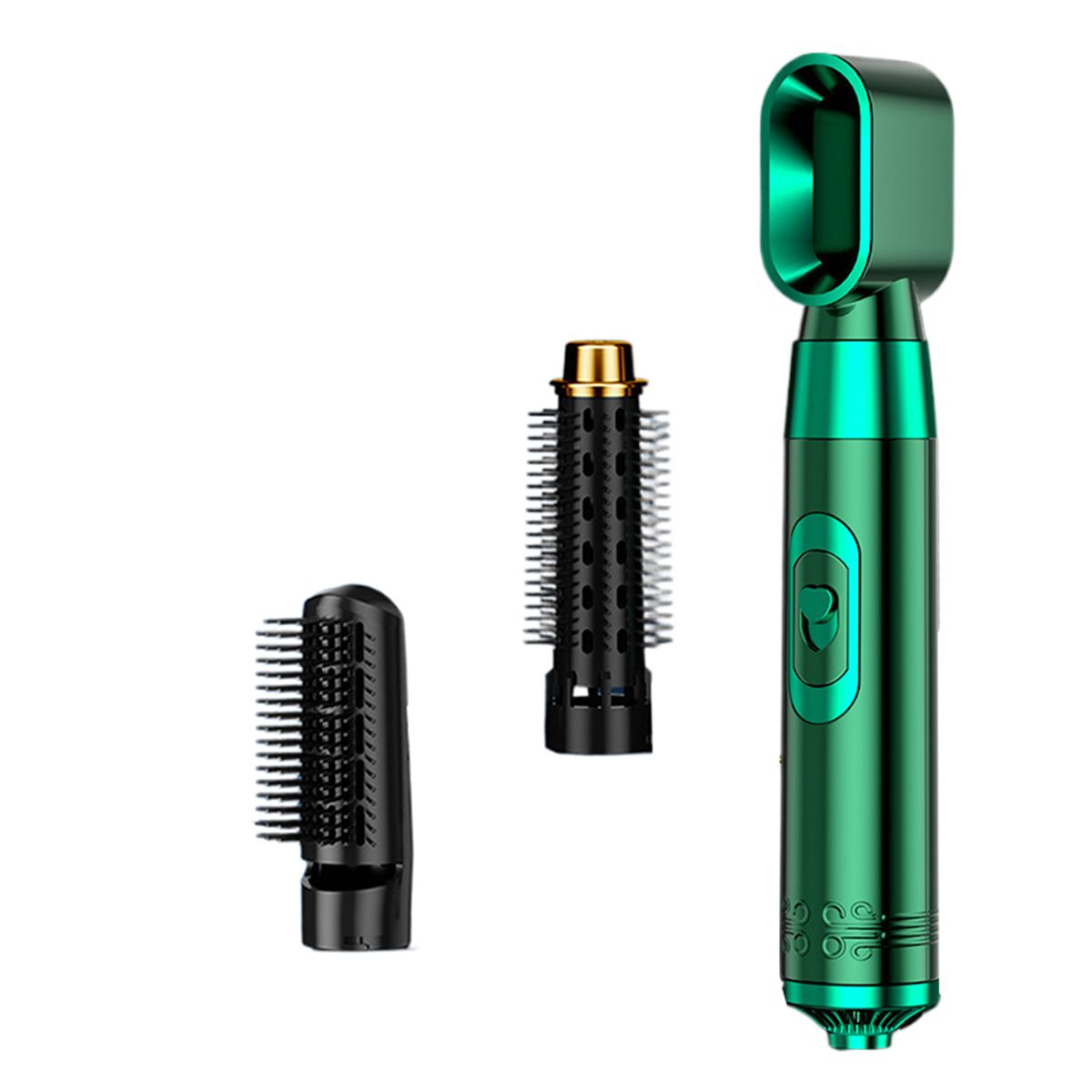 Hair Brush 3 In 1 Smooth Frizz Hair Styling - Green