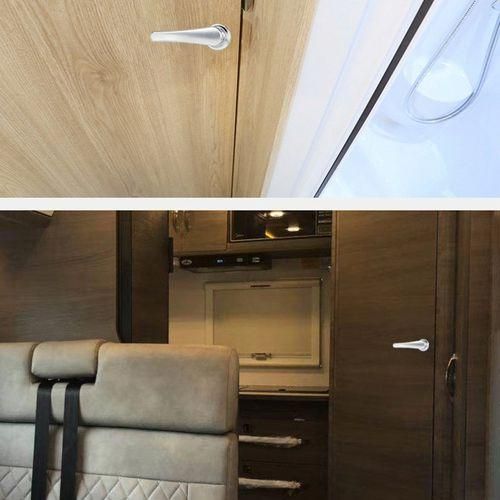 RV Toilet Door Lock Bathroom Door Lock Caravan Boat Latch