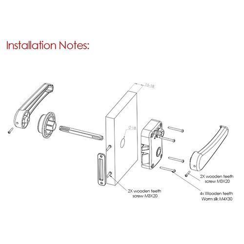 RV Toilet Door Lock Bathroom Door Lock Caravan Boat Latch