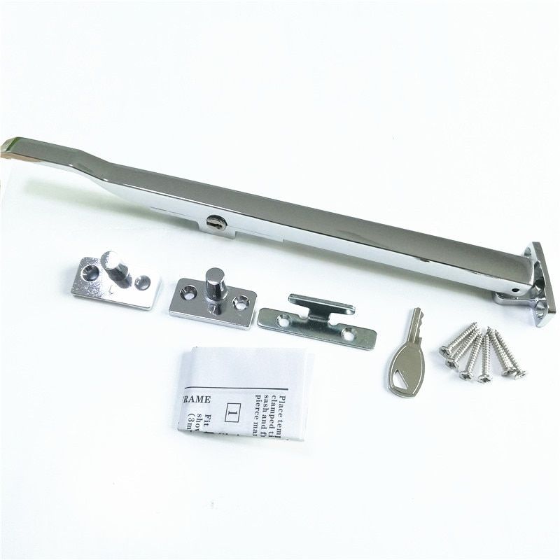Lockable Window Casement Stay Zinc Alloy Window Handle Lock With Key Security