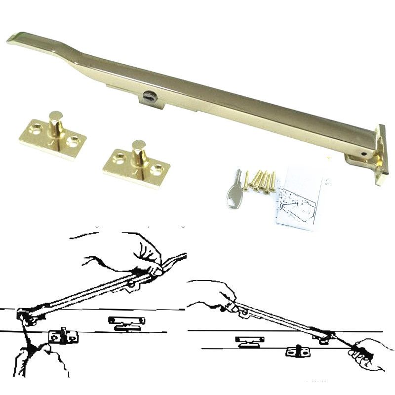 Lockable Window Casement Stay Zinc Alloy Window Handle Lock With Key Security