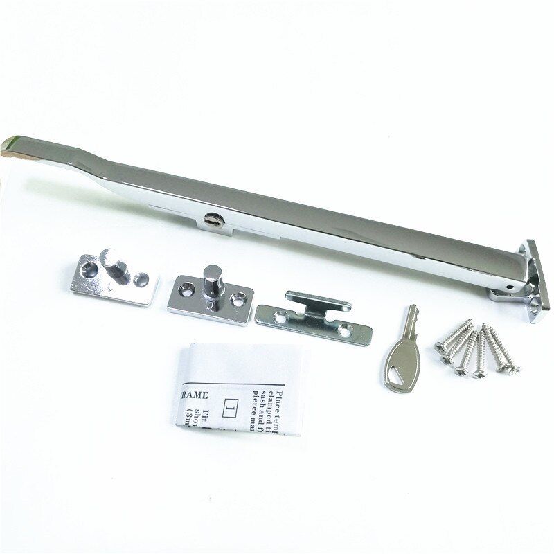 Lockable Window Casement Stay Zinc Alloy Window Handle Lock With Key Security