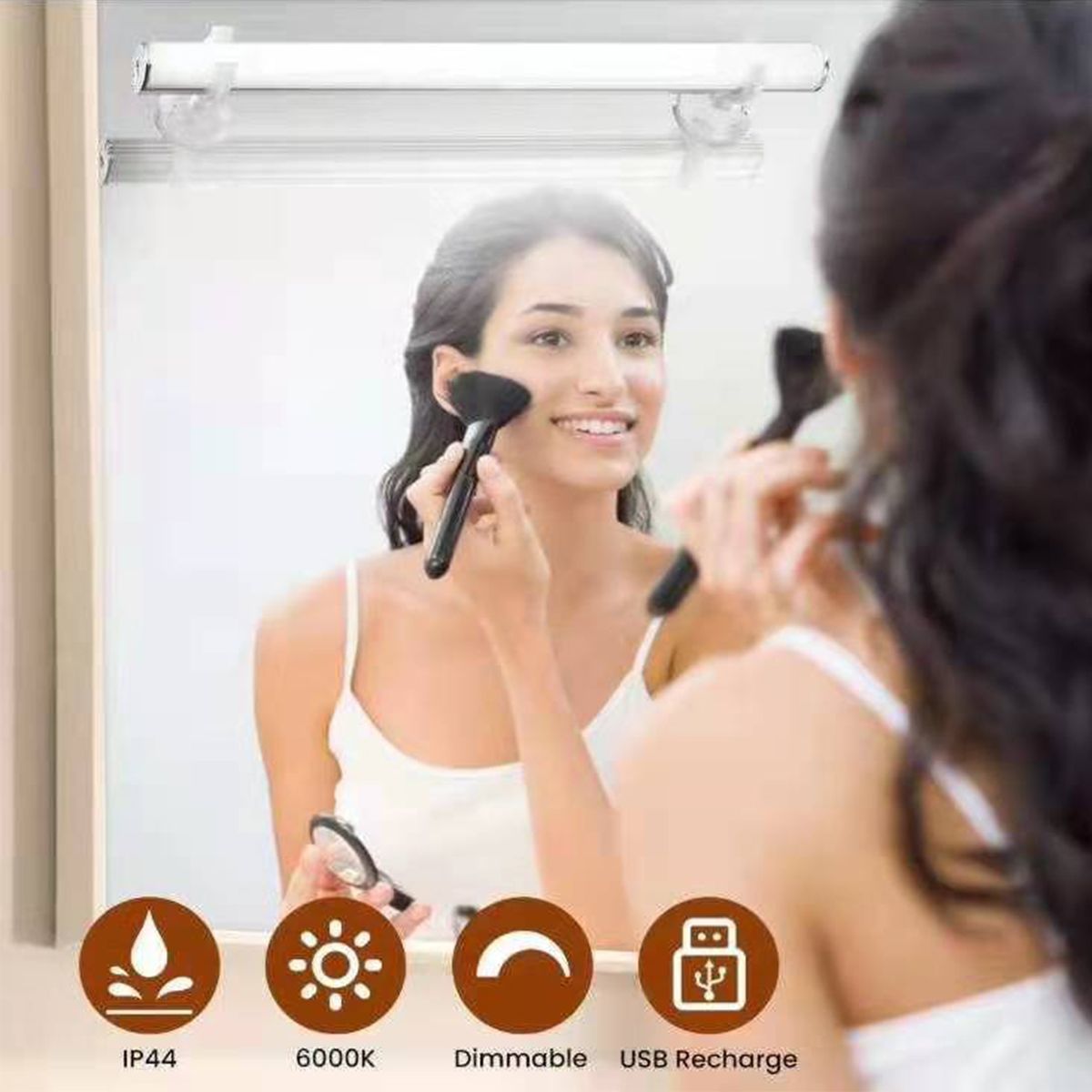 LED Mirror Lights Wireless Portable Rechargeable Vanity