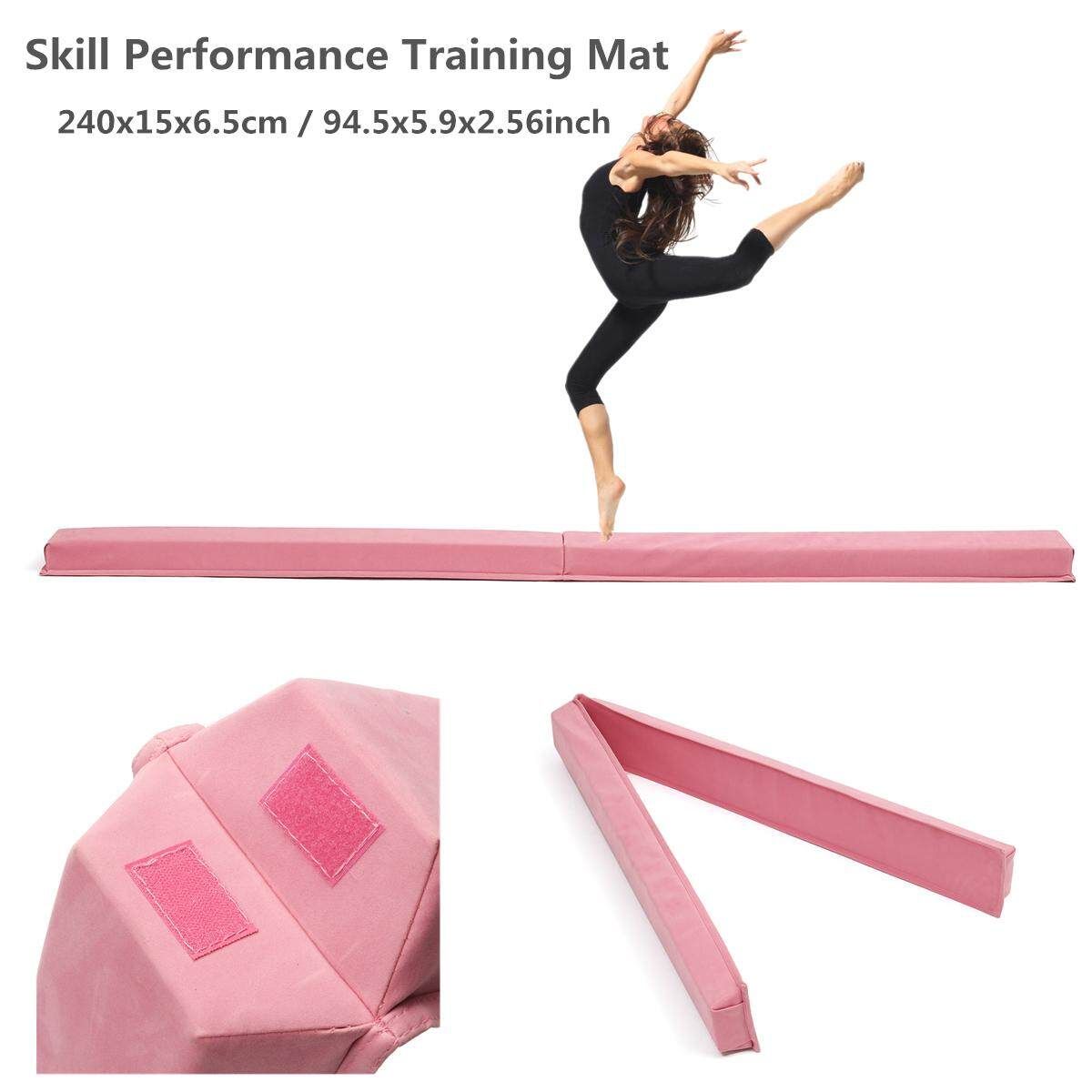 Trapezoidal Section Foldable Gymnastics Training Children Balance Beam Sponge