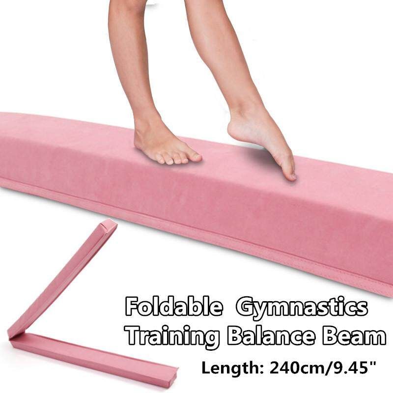 Trapezoidal Section Foldable Gymnastics Training Children Balance Beam Sponge