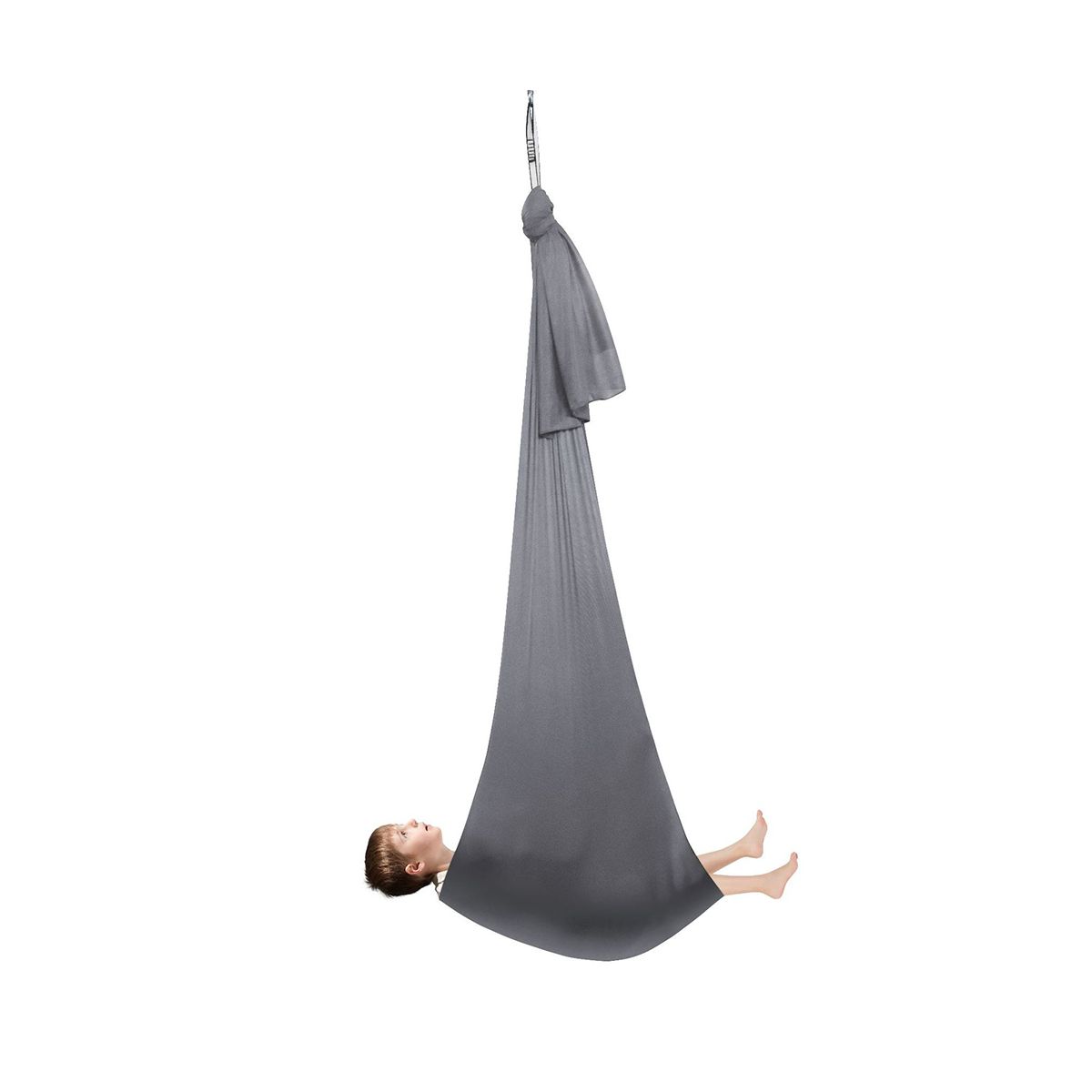 Kids Cotton Swing Hammock for Autism ADHD ADD Up Sensory Child Elastic Parcel SwingDark Blue