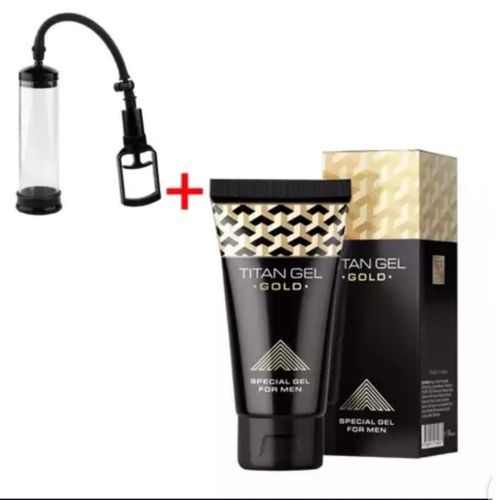 Penis Enlargement Pump For Male, Erection Aid + Titan Gel